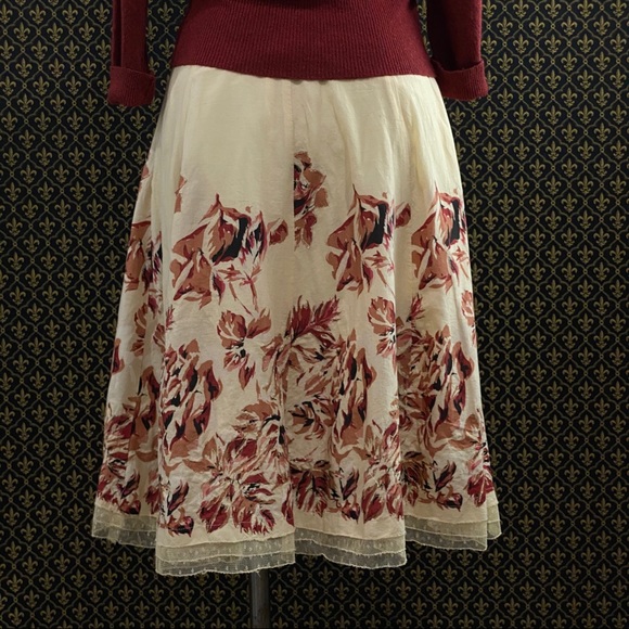 2005 Anthro “Backroads Flowered Skirt” by Odille - Picture 12 of 15